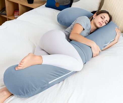 INSEN Pregnancy Pillow for Sleeping,Maternity Body Pillow for Pregnancy Women,Pregnancy Support Pillow for Back, Hip Pain,Grey in Saudi Arabia
