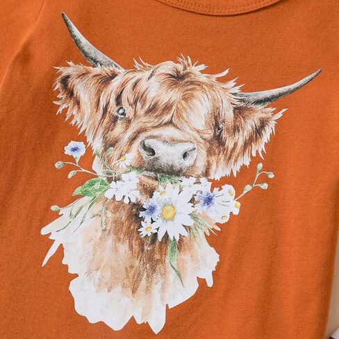 مجموعة ملابس Jeinxcn للأطفال الصغار والبنات بأكمام طويلة وبلوفر وبنطلون متوهج بالورود in Kuwait