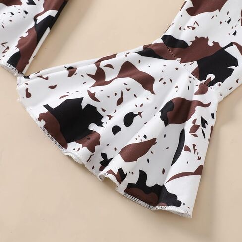 مجموعة ملابس Jeinxcn للأطفال الصغار والبنات بأكمام طويلة وبلوفر وبنطلون متوهج بالورود in Kuwait