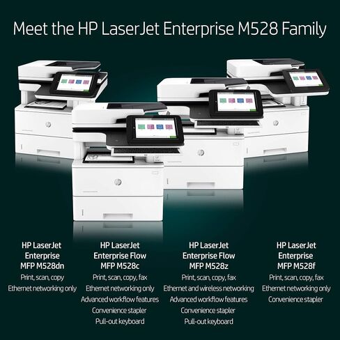 HP LaserJet Enterprise MFP M528f Monochrome All-in-One Printer with built-in Ethernet & 2-sided printing (1PV65A) in Saudi Arabia