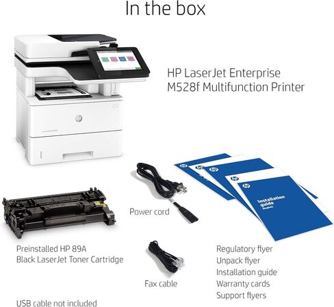 HP LaserJet Enterprise MFP M528f Monochrome All-in-One Printer with built-in Ethernet & 2-sided printing (1PV65A) in Saudi Arabia