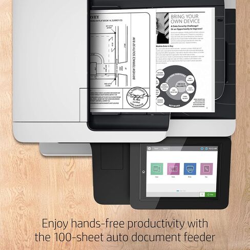 HP LaserJet Enterprise MFP M528f Monochrome All-in-One Printer with built-in Ethernet & 2-sided printing (1PV65A) in Saudi Arabia