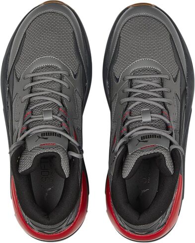 PUMA Men's X-Ray Speed Mid Winter Sneaker, Castlerock Black-Ebony-High Risk Red in Kuwait