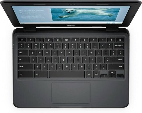 Dell 3100 11.6" Touchscreen 2 in 1 Chromebook 11, Intel Celeron N4020, 4GB RAM, 32GB Flash Memory, Chrome OS (J0JW4) in Saudi Arabia