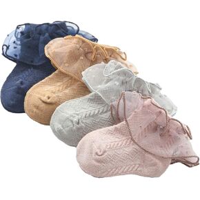 Colorful Childhood Baby-Girls Eyelet Ruffle Lace Socks Toddler Double Lace Dressy Short Socks Newborn/Infants in Saudi Arabia