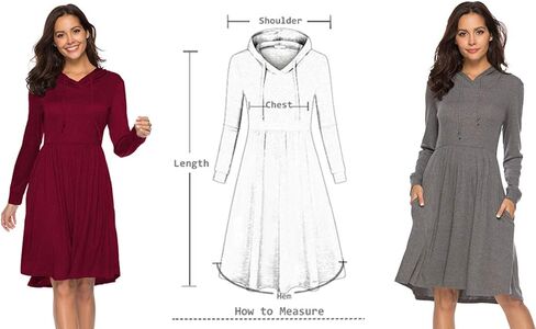 فستان رضاعة نسائي طويل الأكمام من CzzzyL مع غطاء للرأس in Kuwait