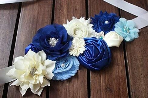 nania maternity pregnancy sash for Mon to be baby shower sash flower sash in Kuwait