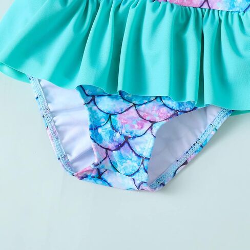 Baby Girl Summer Swimsuit with Hat Toddler Girls Bikini Sets Infant Bathing Suit Beach Outfits in Kuwait