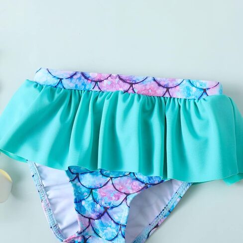Baby Girl Summer Swimsuit with Hat Toddler Girls Bikini Sets Infant Bathing Suit Beach Outfits in Kuwait