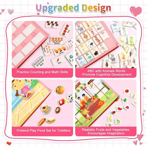 ألعاب MINIBEAR Busy Board Montessori لهدايا الأولاد والبنات من عمر 1 2 3 4 سنوات، ألعاب حسية للتوحد للأطفال الصغار ألعاب السفر التعليمية لأنشطة السيارات الطائرة ما قبل المدرسة تعلم المهارات الحركية الدقيقة in Kuwait