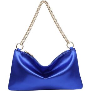 Verdusa Women's Satin Evening Handbag Shoulder Bag Purse