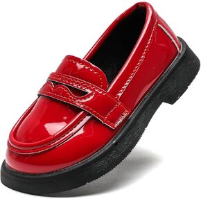 أحذية KOSISOK Kids Oxford Shoes للفتيات والأولاد أحذية رسمية برباط للمدرسة بدون كعب