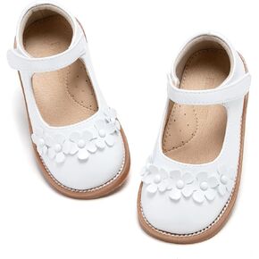 Flaryzone Toddler Girls Mary Jane School Uniform Oxfords Dress Shoes Flats | Wide Round Toe,Cushioned Comfort, Flower Girl shoes for Wedding Party Daily in Saudi Arabia