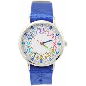Bigbangbang Kids Analog Watch， Learning Time Watch, First Watch Soft Cloth Strap,Read time Study Time Todder Watch,Kindergarten Learn Time Watches,Pink Girl Watch， Girls Ages 7-10… in Kuwait