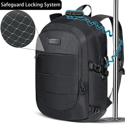 Tzowla 35 Liter Anti Theft with Tracker Tag and USB Charging Port Laptop Backpack in Kuwait