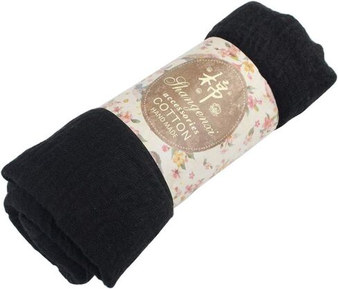 Women Summer Cotton Blend Crinkle Vintage Soft Long Scarf Linen Beach Shawl Wrap in Kuwait