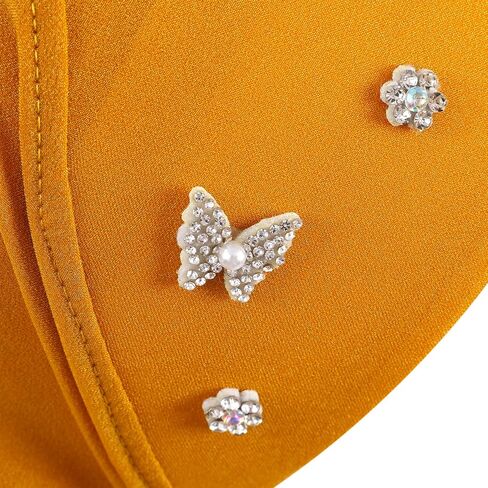 Little Girls Hijab Islamic Kids Hijab Headscarf Handmade Butterfly Rhinestone Muslim Hijab Cap for Girl (2-5year) in Kuwait