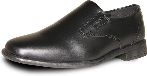 VANGELO Boy Kid Dress Shoe Oxford Lace Up Loafer Slip On Tuxedo Shoes for Prom, Uniform, Wedding Formal Events Size from Toddler to Big Kid in Kuwait
