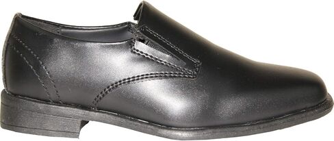 VANGELO Boy Kid Dress Shoe Oxford Lace Up Loafer Slip On Tuxedo Shoes for Prom, Uniform, Wedding Formal Events Size from Toddler to Big Kid in Kuwait