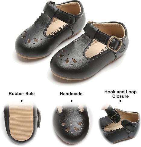Felix & Flora Toddler Little Girl Flat Oxfords Dress Shoes - Mary Jane Princess for Girl Party School Shoes. in Kuwait
