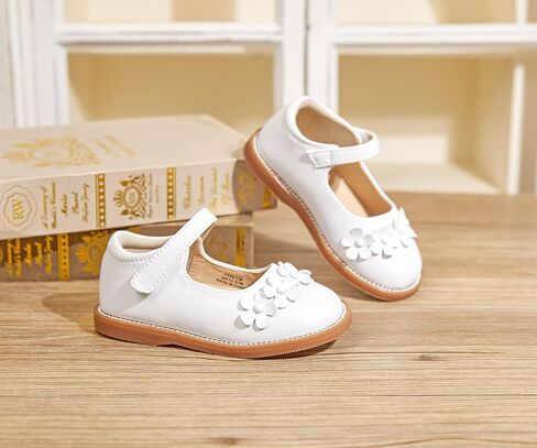 Flaryzone Toddler Girls Mary Jane School Uniform Oxfords Dress Shoes Flats | Wide Round Toe,Cushioned Comfort, Flower Girl shoes for Wedding Party Daily in Saudi Arabia