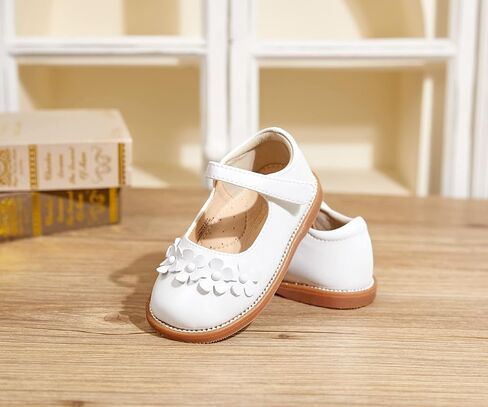 Flaryzone Toddler Girls Mary Jane School Uniform Oxfords Dress Shoes Flats | Wide Round Toe,Cushioned Comfort, Flower Girl shoes for Wedding Party Daily in Saudi Arabia