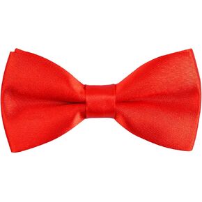 Alizeal Solid Banded Adjustable Length Pre-tied Boy's Bow Tie in Saudi Arabia
