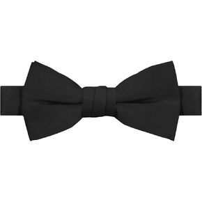 Jacob Alexander Boy's Kids Pretied Banded Adjustable Solid Color Bowtie