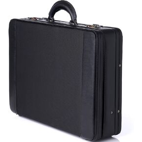 Alpine Swiss Expandable Attache Case Dual Combination Lock Hard Side Briefcase, Black in Saudi Arabia