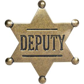 Branded Sheriff Badges - Metal Sheriff Badge for Kids, Girls and Adults - Cowboy Party Decoration in Saudi Arabia