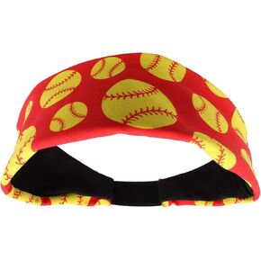 MadSportsStuff Crazy Softball Headband with Softball Logos