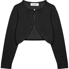 BOLEROSE Girls Long Sleeve Sparkle Cardigan Childrens Kids Bolero Shrug in Kuwait
