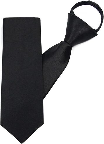 Mantieqingway Pre-tied Ties for Kids Boys 1/2 Pack 14 inch Adjustable Zipper Neck Tie for Wedding Graduation School Uniforms in Kuwait