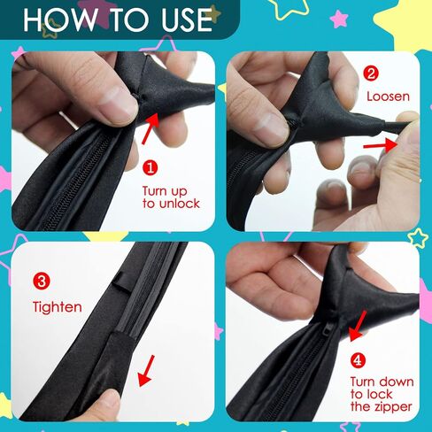 Mantieqingway Pre-tied Ties for Kids Boys 1/2 Pack 14 inch Adjustable Zipper Neck Tie for Wedding Graduation School Uniforms in Kuwait