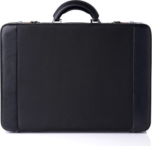 Alpine Swiss Expandable Attache Case Dual Combination Lock Hard Side Briefcase, Black in Saudi Arabia