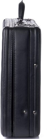 Alpine Swiss Expandable Attache Case Dual Combination Lock Hard Side Briefcase, Black in Saudi Arabia