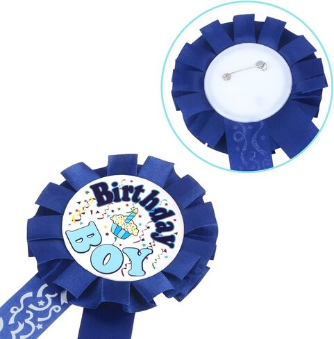 دبابيس شارة من قماش الساتان لعيد ميلاد الاولاد، وردة عيد ميلاد الاطفال، ازرار بروش لتزيين حفلات اعياد الميلاد للاولاد in Kuwait