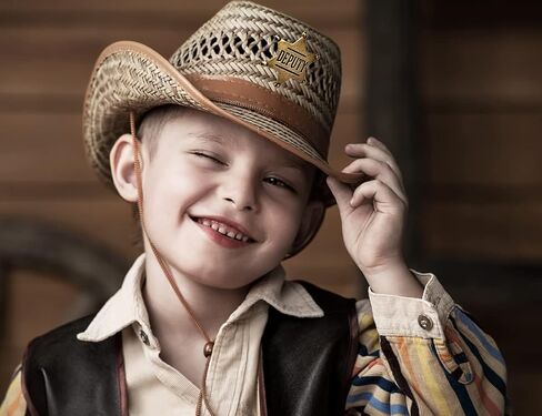Branded Sheriff Badges - Metal Sheriff Badge for Kids, Girls and Adults - Cowboy Party Decoration in Kuwait