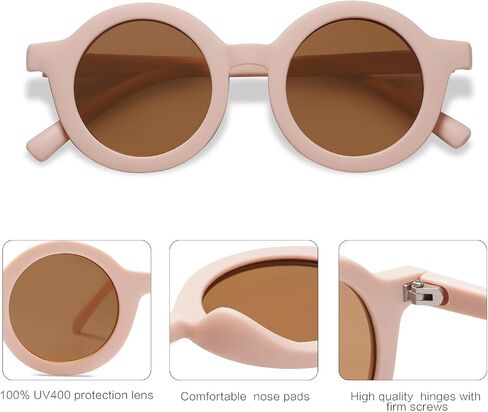 SOJOS Cute Round Polarized Sunglasses for Kids Girls Boys UV400 Protection De Sol Gafas Beach Holiday in Kuwait