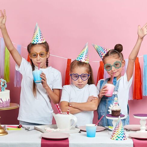 24 زوجًا من النظارات الشمسية للأطفال على شكل زهرة مستديرة نظارات شمسية على شكل زهرة نظارات شمسية لطيفة للأطفال ملونة للأطفال الصغار in Kuwait