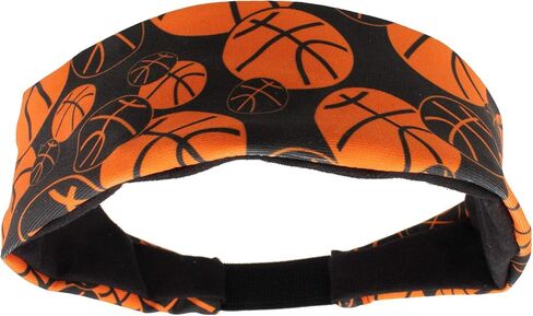 MadSportsStuff Crazy Girls Basketball Headband with Basketball Logos in Saudi Arabia