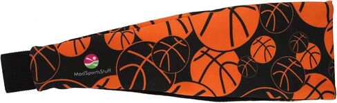 MadSportsStuff Crazy Girls Basketball Headband with Basketball Logos in Saudi Arabia