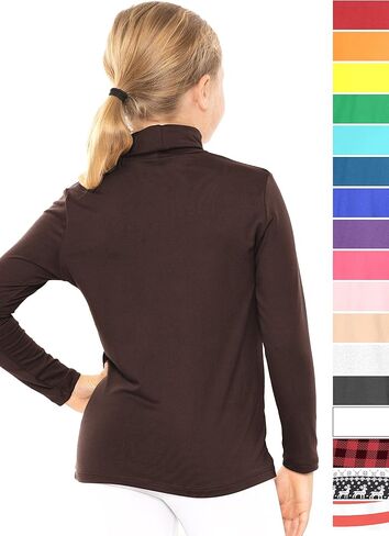 STRETCH IS COMFORT Girl's Oh So Soft Long Sleeve Turtleneck | Youth Size 2-16 in Kuwait