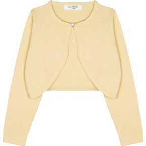 BOLEROSE Girls Long Sleeve Cardigan Childrens Kids Bolero Shrug