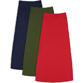 مجموعة من 3 تنانير طويلة للفتيات من عمر 7 إلى 16 عامًا من Free to Live - رائعة للزي الرسمي in Kuwait