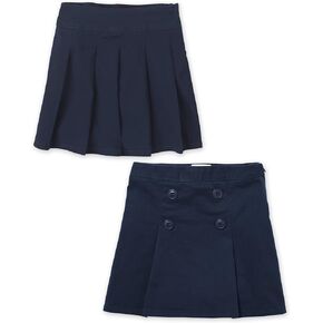 The Children's Place Girls' Pleated/Button Skort 2 Pack