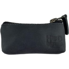 Hide & Drink, Leather Key Holder Pouch, Zippered Coin Bag, Money Purse, Earphone Holder, Charging Cable, Memory Cards Organizer, Vintage Style, Handmade Includes 101 Year Warranty in Saudi Arabia
