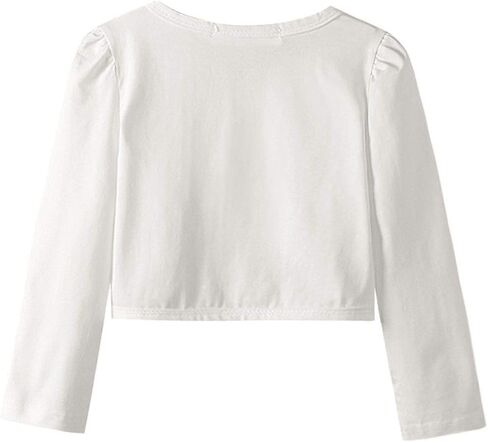 Girls Shrugs Lace Bolero Long Sleeve Cardigan Party Church Dress Cover Up in Kuwait