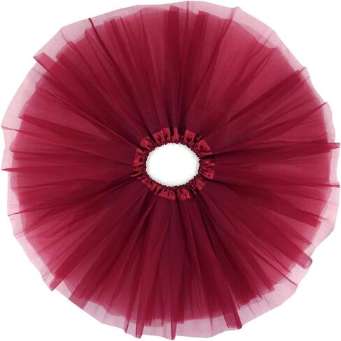BGFKS 5 Layered Tulle Tutu Skirt for Girls with Hairbow, Ballet Dressing Up Kid Tutu Skirt in Saudi Arabia