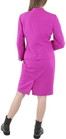 Le Suit Women's Open Stretch Crepe Jacket and Sheath Dress Suit in Kuwait